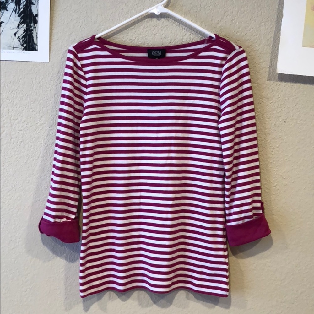 NWT! {Jones New York Signature} Striped T-shirt